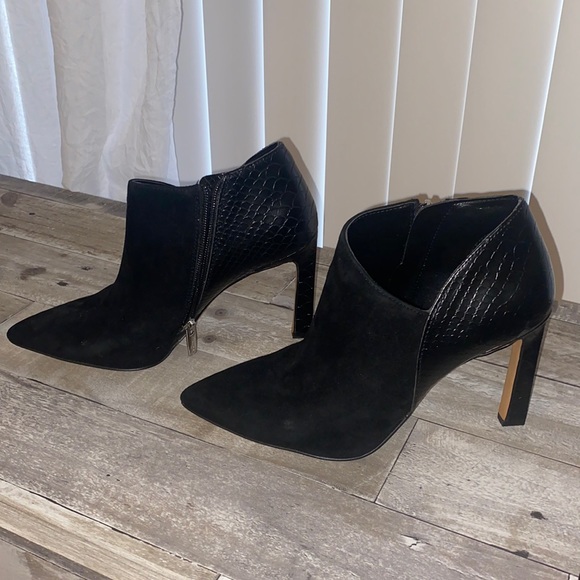 Black Vince Camuto bootie heels. Never worn. - Picture 1 of 4